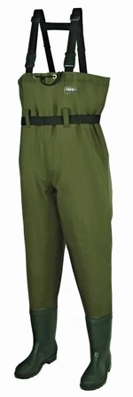 DAM Hydroforce Nylon Taslan Chest Wader Bootfoot Green 46-2XL Waders