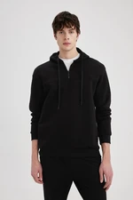 DEFACTO Comfort Fit Hooded Sweatshirt