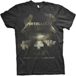 Metallica Camiseta de manga corta Master Of Puppets Distressed Black L