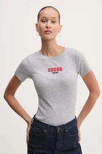 Tričko Guess Jeans dámske, šedá farba, W4YI64 KA0H1