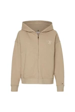 Tommy Hilfiger Sweatshirt - RELAXED TH FULL ZIP HOODIE beige