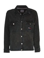 Tommy Jeans Jacket - UTILITY SHIRT JKT RCYCR CF7101 black