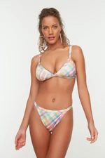 Trendyol Colorful Checkered Bikini Bottoms