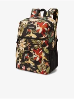 Beige-black floral backpack Dakine Tardy Slip 25 l - Women's