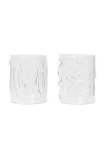 Sada skleniček ferm LIVING Doodle Glasses 350 ml 2-pack