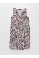 LC Waikiki V-Neck Patterned Women's Dress