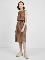 Brown Pleated Dress ONLY Elema - Women