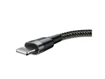 Datový kabel Baseus Cafule Cable USB for Lightning 1.5A 2M, šedá-černá