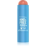 Rimmel Kind & Free multifunkční líčidlo pro oči, rty a tvář odstín 002 Peachy Cheeks 5 g