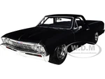 1967 Chevrolet El Camino Matt Black "Fast &amp; Furious" Series 1/24 Diecast Model Car by Jada