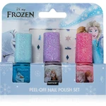 Disney Frozen Peel-off Nail Polish Set sada lakov na nechty pre deti Blue, White, Pink 3x5 ml