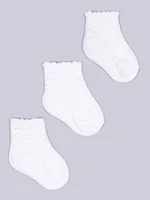 Yoclub Kids's Girls' Jacquard Socks 3-pack SKL-0001G-0100