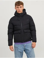 Black Mens Quilted Winter Jack & Jones Vester - Men