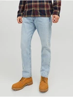 Light blue men straight fit jeans Jack & Jones Chris - Men