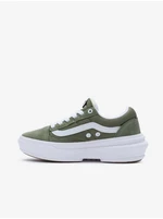 Khaki Womens Suede Detail Sneakers VANS UA Old Skool Ove - Women