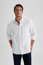 DEFACTO Relax Fit Striped Long Sleeve Shirt