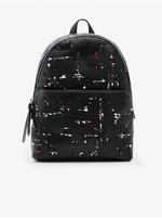 Black Desigual Onyx Mombasa Mini Womens Patterned Backpack - Women