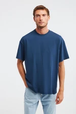 GRIMELANGE Jett Men's Oversize Fit 100% Cotton Thick Textured T-shirt