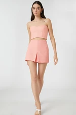 Koton Mini Shorts Skirt With Pocket Pleated