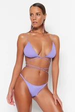 Trendyol Lilac Bikini Bottoms with Regular Legs