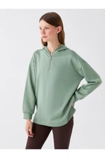 LC Waikiki Women's Plain Long Sleeve Oversize Hoodie