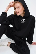 Bigdart 55313 Black NASA Printed Tracksuit Set