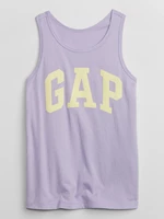 Light purple girly tank top with GAP logo