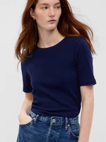 Navy blue women's basic T-shirt GAP