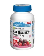 NatureVia Max brusinky pastilky 250 mg 30+6 pastilek