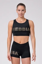 NEBBIA Gold Mesh mini top