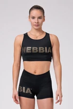 Women's T-shirt Nebbia Intense Gold Mesh Mini Top 830 black S
