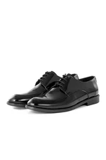 Ducavelli Tira Genuine Leather Men's Classic Shoes, Derby Classic Shoes, Lace-Up Classic Shoes.