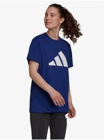 adidas Performance Future Icons Logo Blue Women's Sports T-Shirt - Women