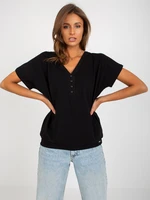 Basic Women's Black Blouse