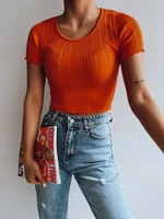 Women's top REDIS orange Dstreet