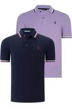 DUAL SET T8594 DEWBERRY MENS T-SHIRT-LACIER-LILAC