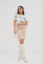 Pencil skirt - beige