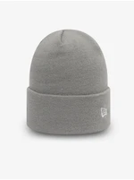 Light Grey Men's Ribbed Winter Hat New Era Essential - Men's