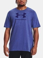 Under Armour Tričko UA WASH TONAL SPORTSTYLE SS-BLU - Pánské