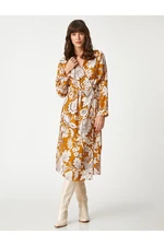 Koton Floral Wrap Dress