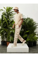 Koton Cargo Pants with Camouflage Print, Pocket Detail, Lace-Up Waist.