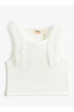 Koton Plain White Girls' Undershirt 3skg30021ak