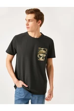 Koton Standard Fit Camouflage Print T-Shirt