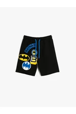 Koton Shorts Batman Printed Licensed Cotton Tie Waist