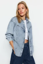 Trendyol Blue Denim Shirt