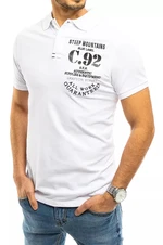 Men's White Polo Shirt Dstreet