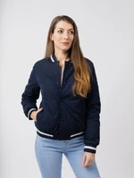 Women's Quilted Bomber Jacket GLANO - navy