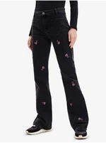 Black women's bootcut jeans Desigual Vidin - Women