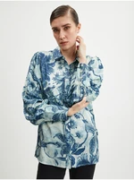 Blue Ladies Floral Shirt Guess Raven - Women