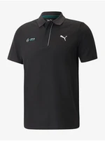 Black Mens Polo T-Shirt Puma MAPF1 - Men